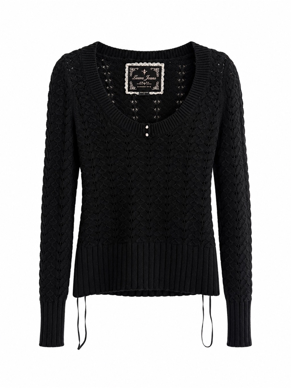 Guess Black Vintage Sweater #y2k